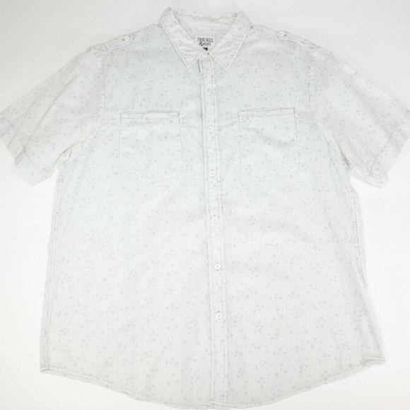 Threads & Heirs Men Button Down Shirt Short Sleeve - Picture 1 of 6